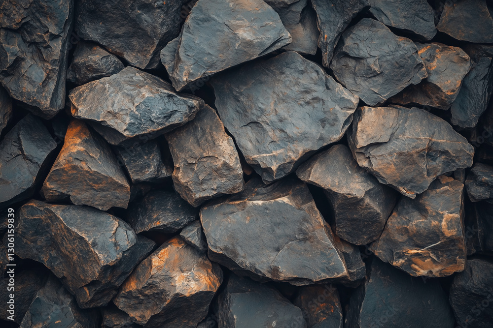 Aufkleber pile of rocks with a brownish hue. the rocks are piled up in a way that they look like they are stac