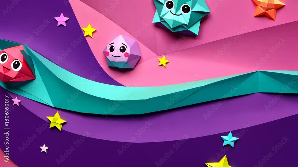 Aufkleber a vibrant background with a variety of stars scattered throughout. in the center of the scene, there