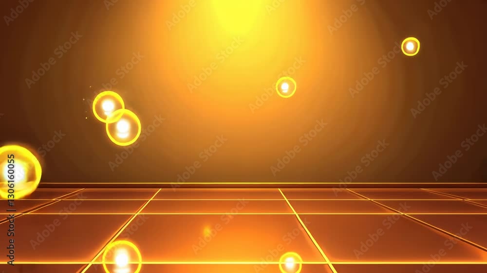 Aufkleber A blurry image of a light shining on a dark background. The light is creating a pattern of circles