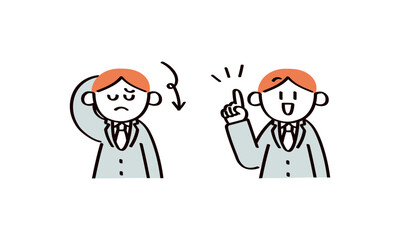 ビジネスマンのイラストセット