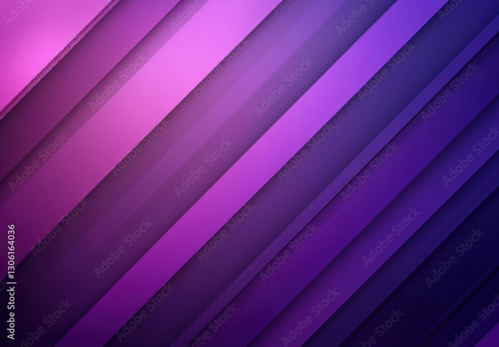 Poster abstract geometric background with vibrant purple shades and smooth diagonal lines creating a visual