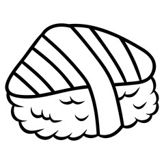 sushi japanese food icon logo