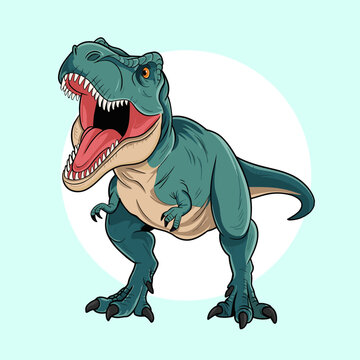 Tyranosaurus Rex T-Rex Dinosaur Vector Illustration