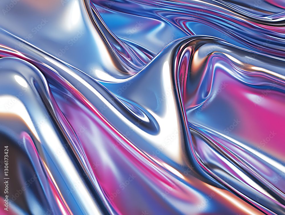 Poster fluid motion abstract art digital creation colorful waves modern design close-up visual exploration