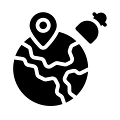 GPS glyph icon
