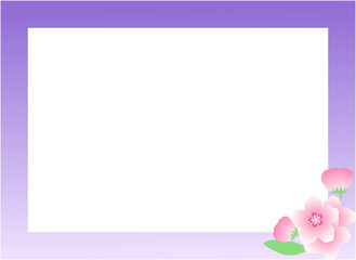 a cherry blossom frame