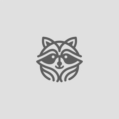Raccoon Logo – A cheeky raccoon logo representing curiosity and cleverness.