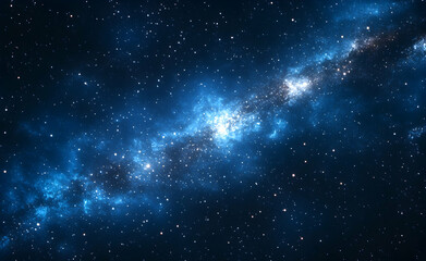 A mesmerizing view of the cosmos, a vibrant nebula and a multitude of stars