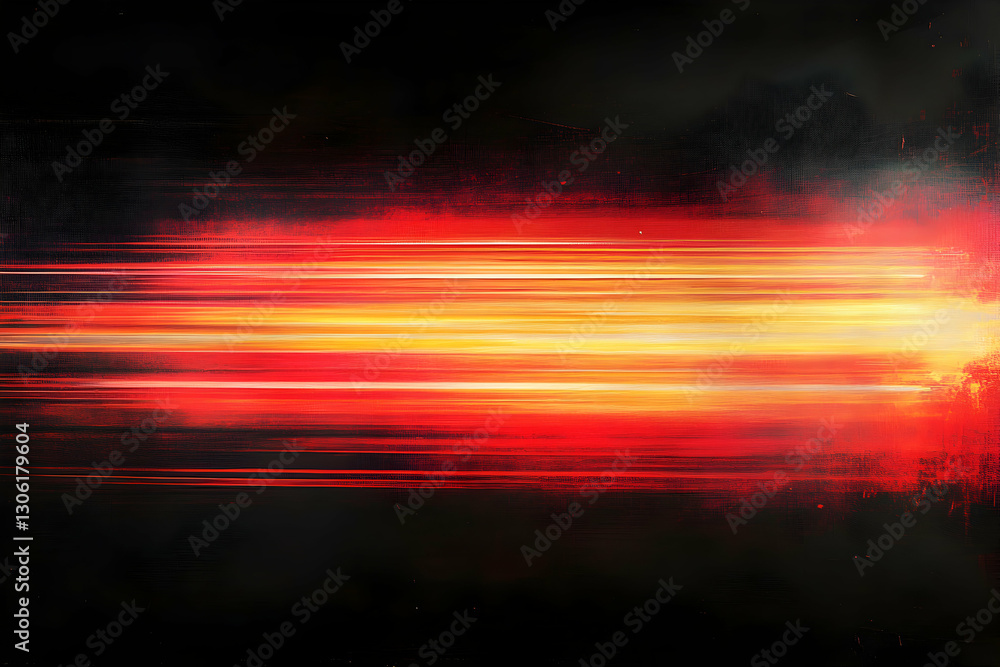 Aufkleber abstract fiery horizon with motion effect and intense color gradients