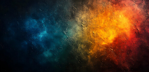 Abstract Grainy Gradient Background with Warm and Cool Color Transition