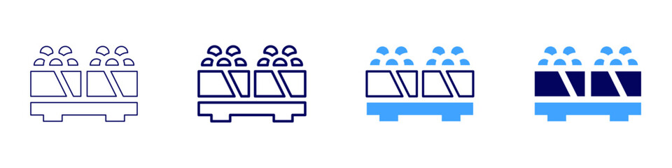 Asian food icon in 4 different styles. Thin Line, Line, Bold Line, Duotone. Duotone style. Editable stroke