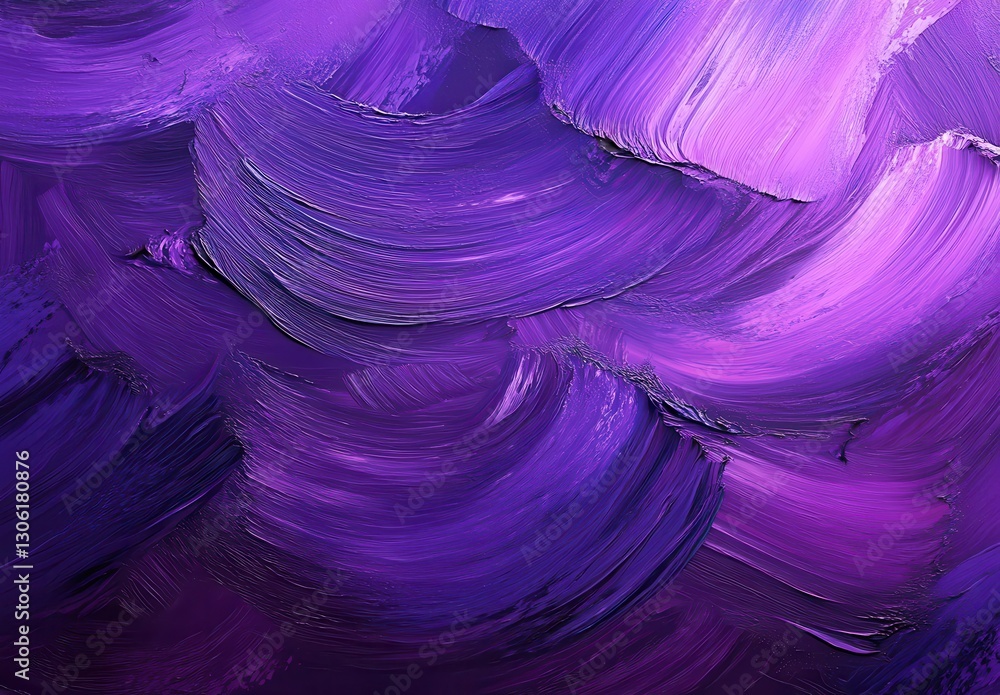 Poster abstract textured background with vibrant shades of purple and deep violet swirls creating a dynamic