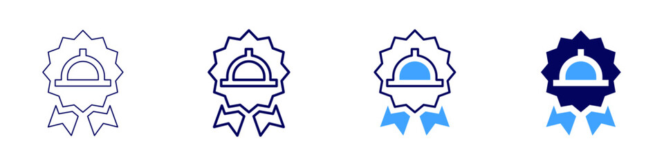 Food biodegradability icon in 4 different styles. Thin Line, Line, Bold Line, Duotone. Duotone style. Editable stroke