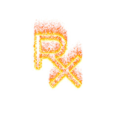 Burning icon prescription on transparent background. Flames and small fire