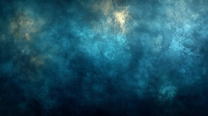 Deep teal abstract texture glows softly with subtle yellow highlights. AI Generated