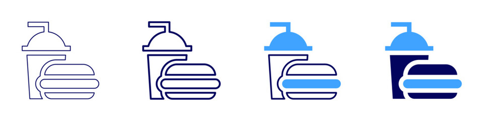 Food industry icon in 4 different styles. Thin Line, Line, Bold Line, Duotone. Duotone style. Editable stroke