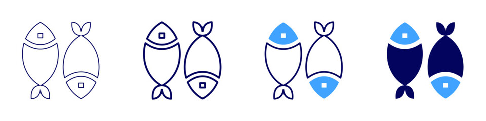 Food manufacturing icon in 4 different styles. Thin Line, Line, Bold Line, Duotone. Duotone style. Editable stroke