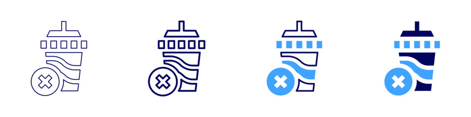 Food safety inspection icon in 4 different styles. Thin Line, Line, Bold Line, Duotone. Duotone style. Editable stroke