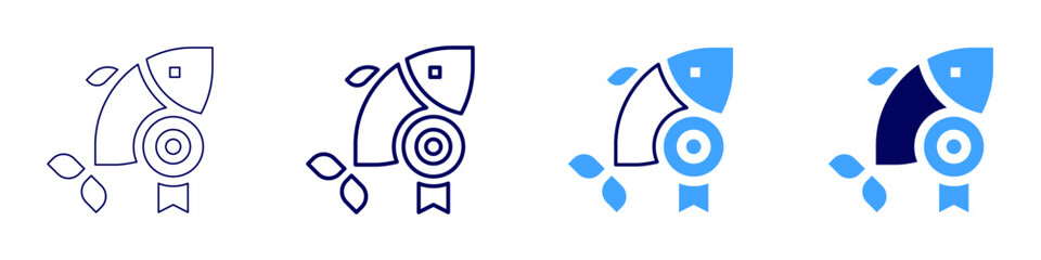 Food science icon in 4 different styles. Thin Line, Line, Bold Line, Duotone. Duotone style. Editable stroke