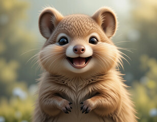 Obraz premium The Smiling Companion: The Joyful Life of Quokkas