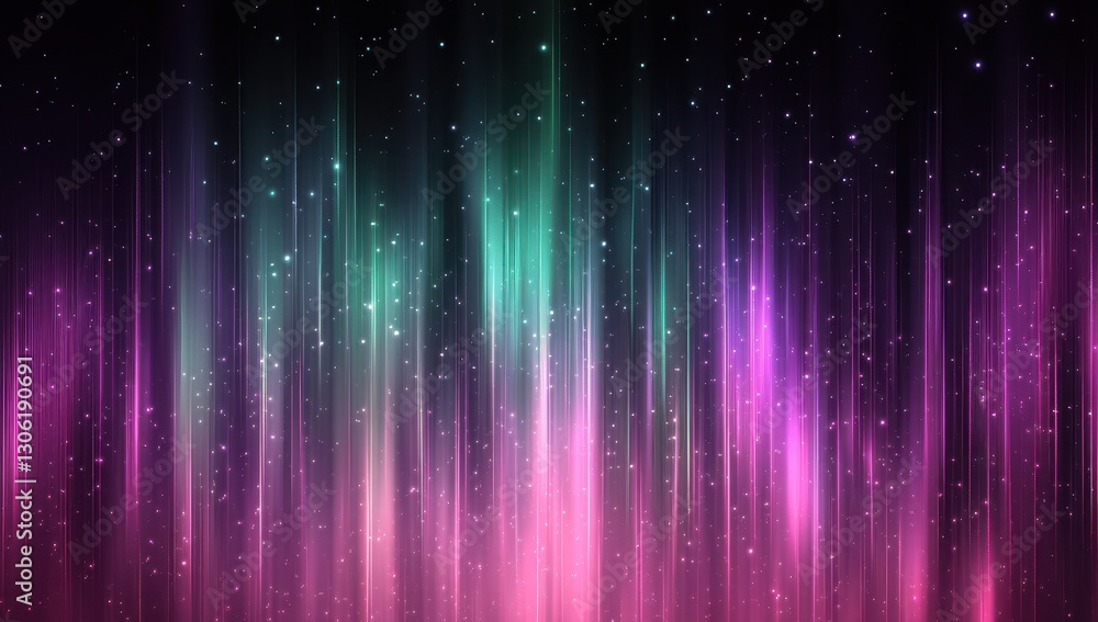 Poster beautiful abstract background of colorful lights and stars creating a magical atmosphere in vibrant 