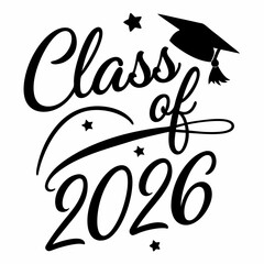 Modern and Sleek Class of 2026 Graduation D