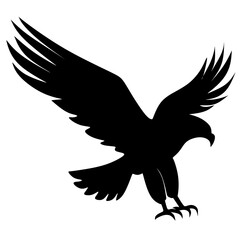 eagle silhouette vector. animal vector