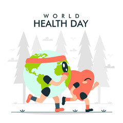 vector world health day poster template