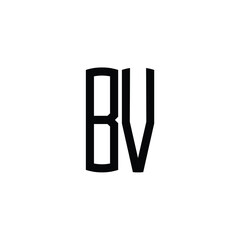 BV monogram logo design letter text name symbol monochrome logotype alphabet character simple logo