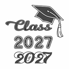 Downloadable Class of 2027 Monochrome