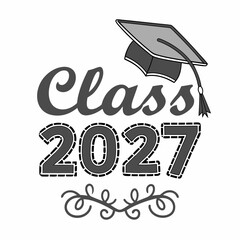 Class of 2027 Varsity Letter Patch Graduation