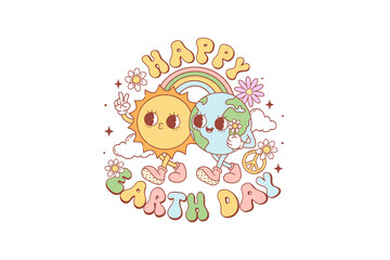 Happy Earth Day PNG Sublimation Design