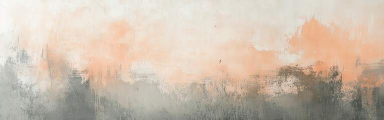 Soft pencil strokes create an abstract landscape with gentle colors and textured edges