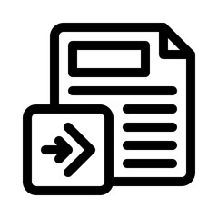 file transfer line icon