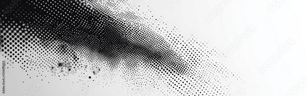 Poster sleek halftone design in charcoal gray showcasing unique patterns and subtle depth for artistic appl