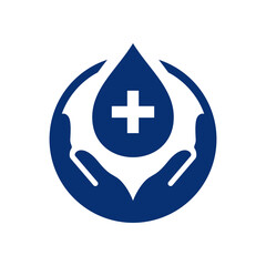 Blood donation icon. Vector illustration.