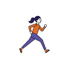 Fototapeta premium running man vector