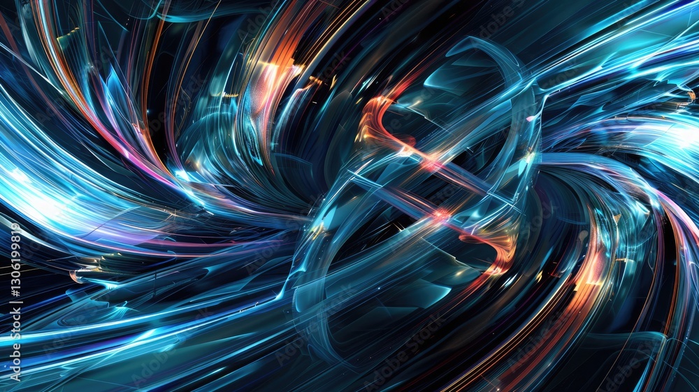 Poster explore a mesmerizing abstract background featuring chaotic swirling eddies of vibrant colors and dy