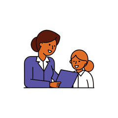 business man and woman