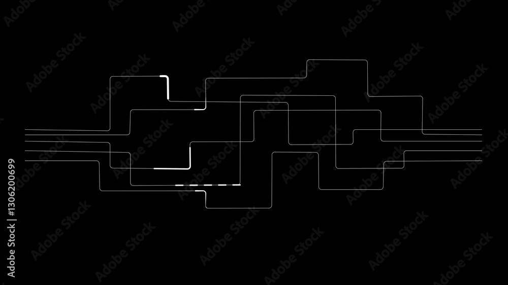 Poster white futuristic digital circuit background with cyber tech theme
