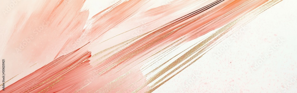 Poster pencil strokes create a soft wash in pastel peach tones across a textured surface