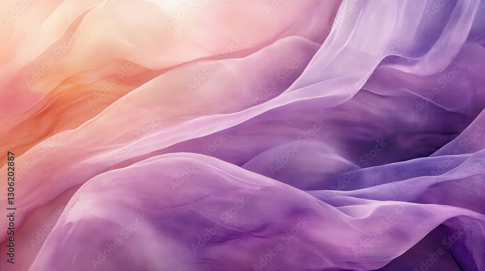 Poster soft lavender hues blend softly in textile layers creating an ethereal atmosphere for relaxation and