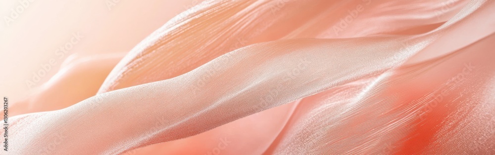 Poster elegant minimalist peach gradient with soft pencil strokes for calm and soothing background