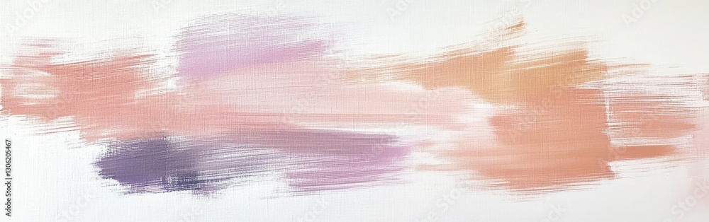 Aufkleber Minimalist artwork showcasing harmony of soft pastel colors with delicate pencil strokes and dashed lines