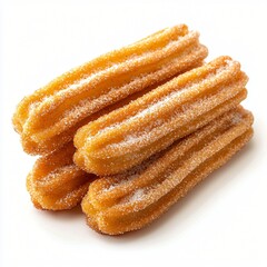 Delicious Golden Churros with Sugar Close up Studio Shot of Sweet Treats