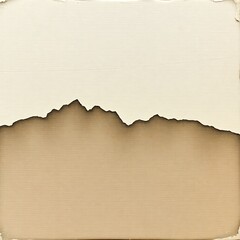 Textured Mountain Range Silhouette with Grainy Surface and Muted Earth Tones in Impressionistic Style