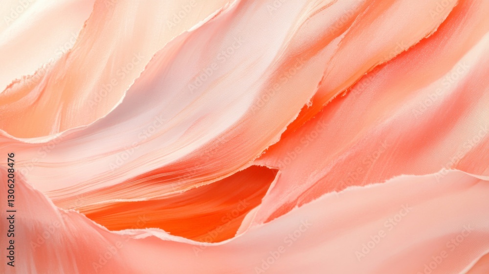 Poster abstract pencil strokes create a warm, flowing wash reflecting natural forms and soft textures in pa