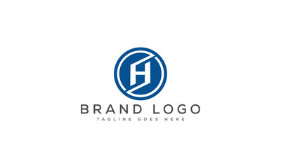 letter H logo design vector template design for brand.