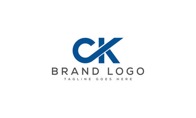 letter CK logo design vector template design for brand.