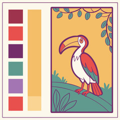 Obraz premium color palette, different color